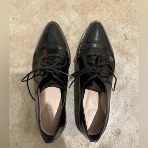 Loeffler Randall black Leather Derby